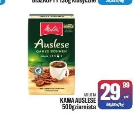 Kawa ziarnista Melitta Auslese promocja w Tomi Markt