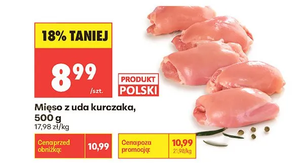 Mięso z uda kurczaka promocja w Biedronka