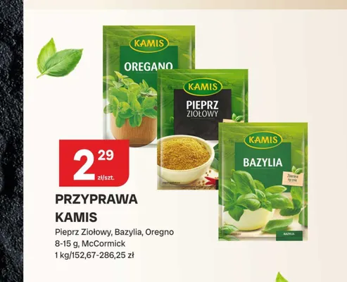 Przyprawa oregano Kamis promocja w Chorten
