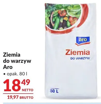 Ziemia do warzyw Aro promocja w Makro