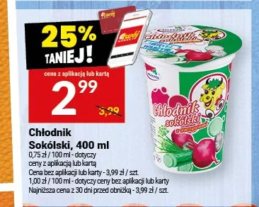 Chłodnik Sokólski promocja w Twój Market