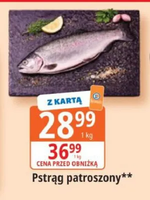 Pstrąg patroszony promocja w Leclerc