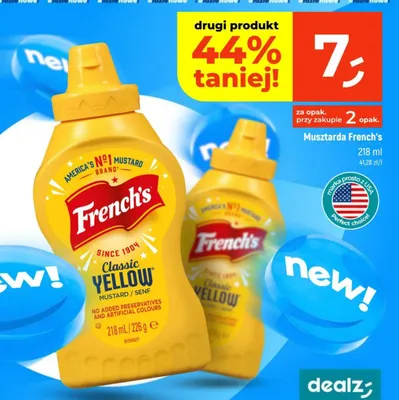 Musztarda Classic Yellow promocja w Dealz