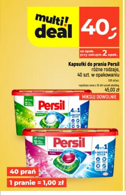 Kapsułki do prania Persil Universal promocja w Dealz
