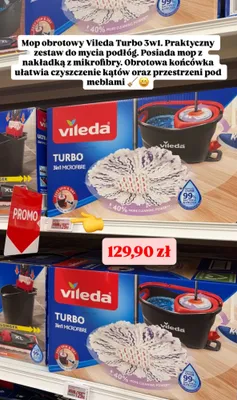 Mop obrotowy Turbo 3w1  promocja w Auchan