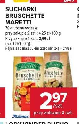 Sucharki Bruschette Maretti promocja w Stokrotka