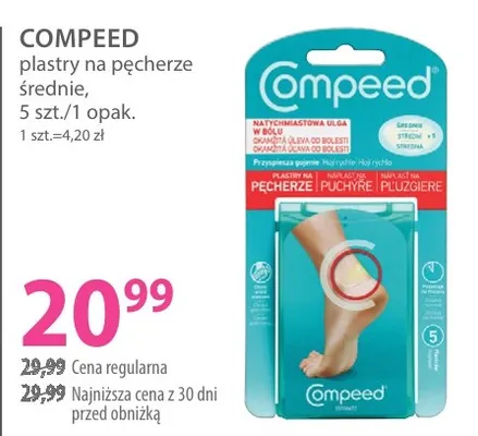 Plastry na pęcherze średnie Compeed promocja w Hebe