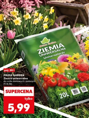 Ziemia uniwersalna do roślin domowych i zielonych promocja w Kaufland