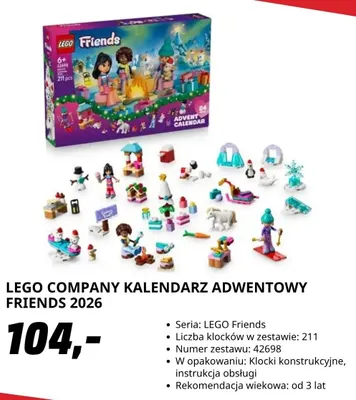 LEGO Company kalendarz adwentowy Friends 2026 promocja w Media Markt