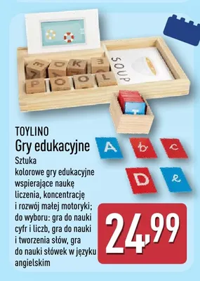 Gra edukacyjna do nauki cyfr i liczb Toylino promocja w Aldi