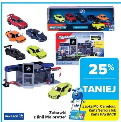 Zabawki z linii Majorette różne rodzaje promocja w Carrefour