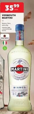 Wino białe Vermouth Martini bianco promocja w Stokrotka