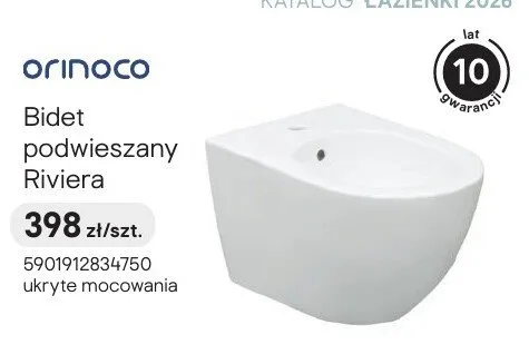 Bidet podwieszany Orinoco Riviera promocja w Castorama