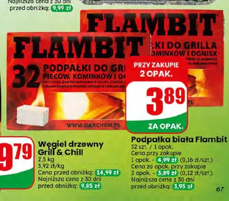 Podpałka biała Flambit promocja w Dino