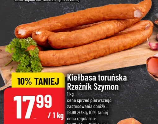 Kiełbasa toruńska  promocja w POLOmarket
