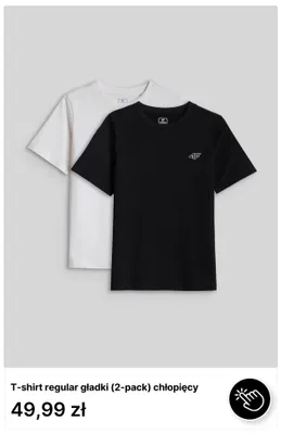 T-shirt regular gładki 2-pak chłopięcy 4F promocja w 4F