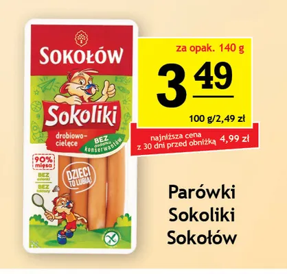 Parówki Sokoliki Sokołów promocja w Gram Market