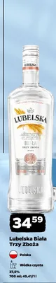 Wódka Lubelska Biała Trzy Zboża promocja w Netto