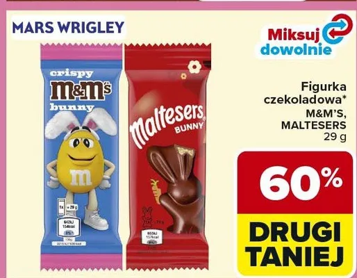 Figurka czekoladowa M&M's promocja w Carrefour
