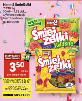 Żelki Nimm2 Śmiejżelki promocja w Delikatesy Centrum