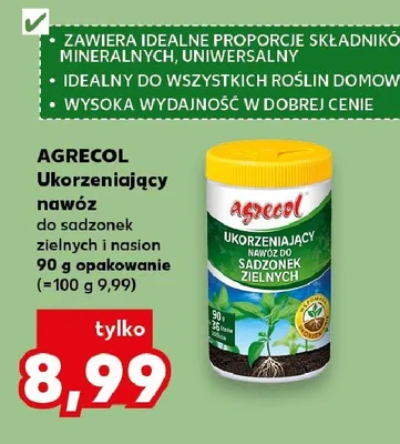 Ukorzeniający nawóz do sadzonek zielnych i nasion AGRECOL promocja w Kaufland