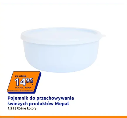 Pojemnik do przechowywania świeżych produktów Mepal 1,5 l promocja w Action