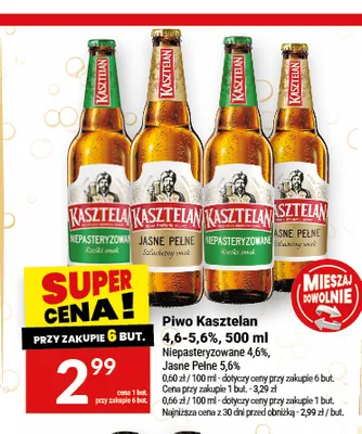 Piwo Kasztelan promocja w Twój Market