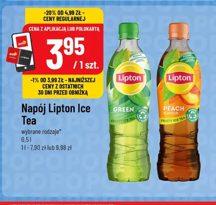 Napój Lipton Ice Tea Green promocja w POLOmarket