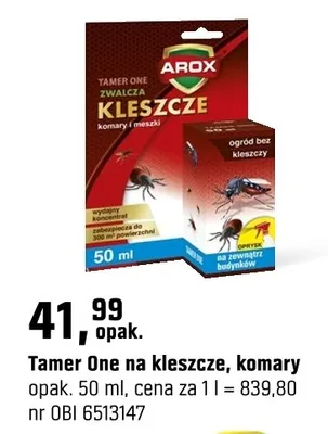 Spray Tamer One na kleszcze, komary promocja w OBI