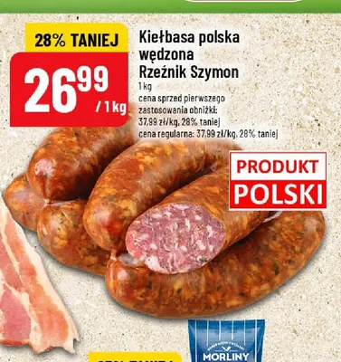 Kiełbasa polska wędzona Rzeźnik Szymon promocja w POLOmarket