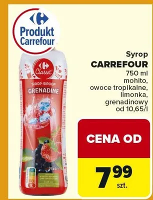 Syrop grenadine mohito, owoce tropikalne, limonka, grenadinowy promocja w Carrefour Market