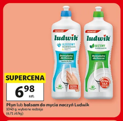 Balsam do mycia naczyń Ludwik Aloesowy promocja w Auchan