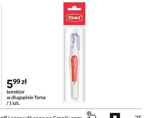 Korektor w długopisie Toma promocja w Empik