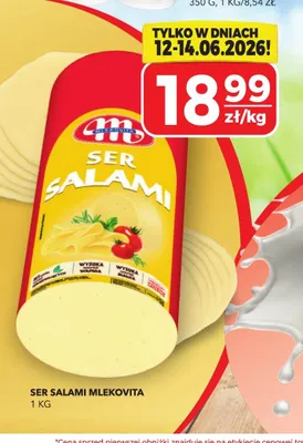 Ser salami Mlekovita promocja w Top Market