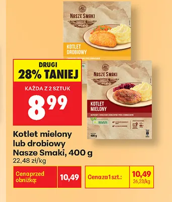 Kotlet drobiowy Nasze Smaki promocja w Biedronka