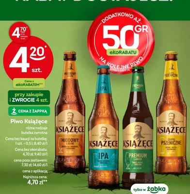 Piwo Książęce IPA promocja w Żabka