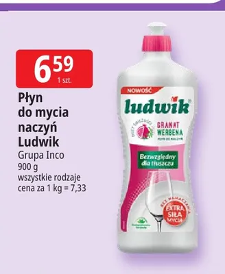 Płyn do mycia naczyń Ludwik Granat i Werbena promocja w Leclerc