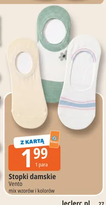 Stopki damskie Vento promocja w Leclerc