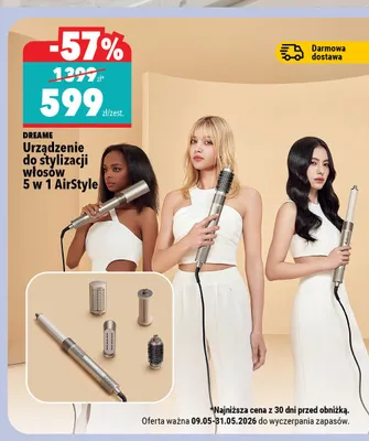 Urządzenie do stylizacji włosów 5 w 1 DREAME AirStyle promocja w Biedronka Home