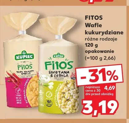 Wafle kukurydziane Thai Sweet Chilli Fitos promocja w Kaufland