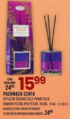 Dyfuzor odświeżacz powietrza pachnąca szafa romantyczna przystań promocja w Drogerie Natura