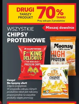Chipsy proteinowe ser cebula promocja w Kaufland