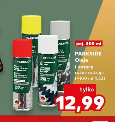 Oleje i smary Parkside promocja w Kaufland
