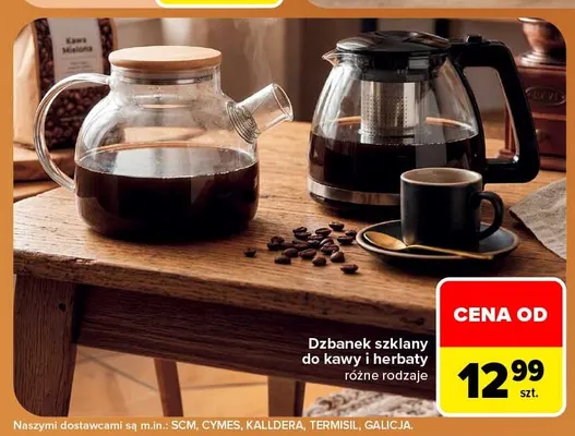 Dzbanek szklany do kawy i herbaty promocja w Carrefour Market