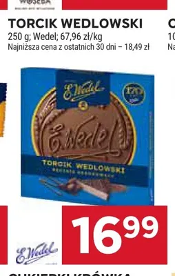 Torcik Wedlowski E.Wedel promocja w Stokrotka
