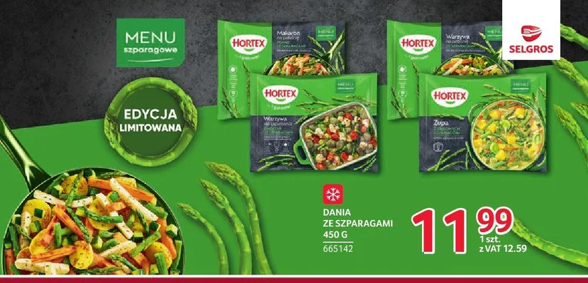 Warzywa do zapiekania gnocchi ze szparagami Hortex promocja w Selgros