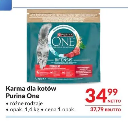 Karma dla kotów Purina One promocja w Makro