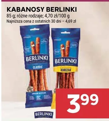 Kabanosy Berlinki classic promocja w Stokrotka