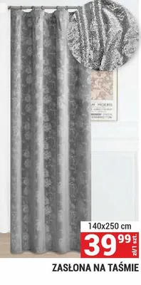 Zasłona na taśmie 140x250cm promocja w Merkury Market