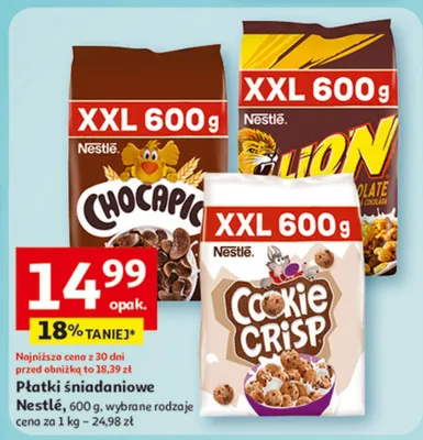 Płatki śniadaniowe promocja w Auchan